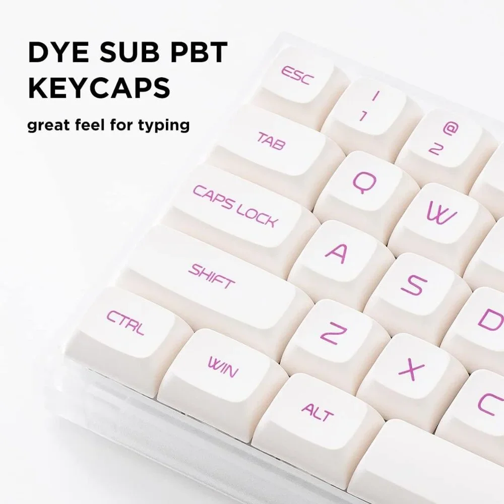 YUNZII KC68 Hot Swappable Mechanical Keyboard 68-Key Gaming Keyboard with Transl